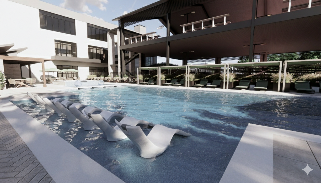 Resort-style family pool